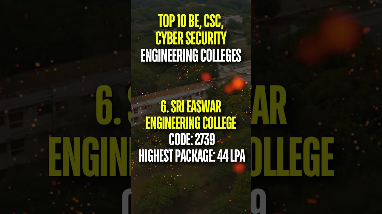 Top 10 CSE & Cybersecurity Colleges in Tamil Nadu 2025 π