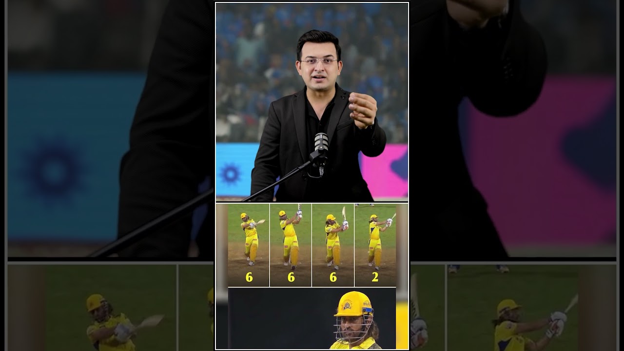 MI vs CSK: Dhoni's 20*(4) with Hat-Trick of Sixes 🚀