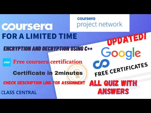 Encryption and Decryption using C++, All Quiz Answers.#coursera #learning #learn #answers #quiz