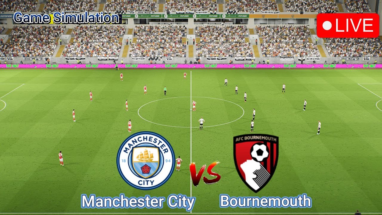 ⚽ Live Simulation: Manchester City vs Bournemouth | eFootball 2026 Premier League Round 10