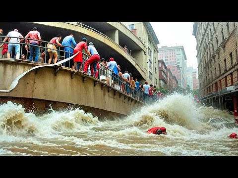 TSUNAMI 2025: 40 METER HIGH WAVES DESTROY U.S. Entire States Flooded, Skyscrapers Collapse | movie