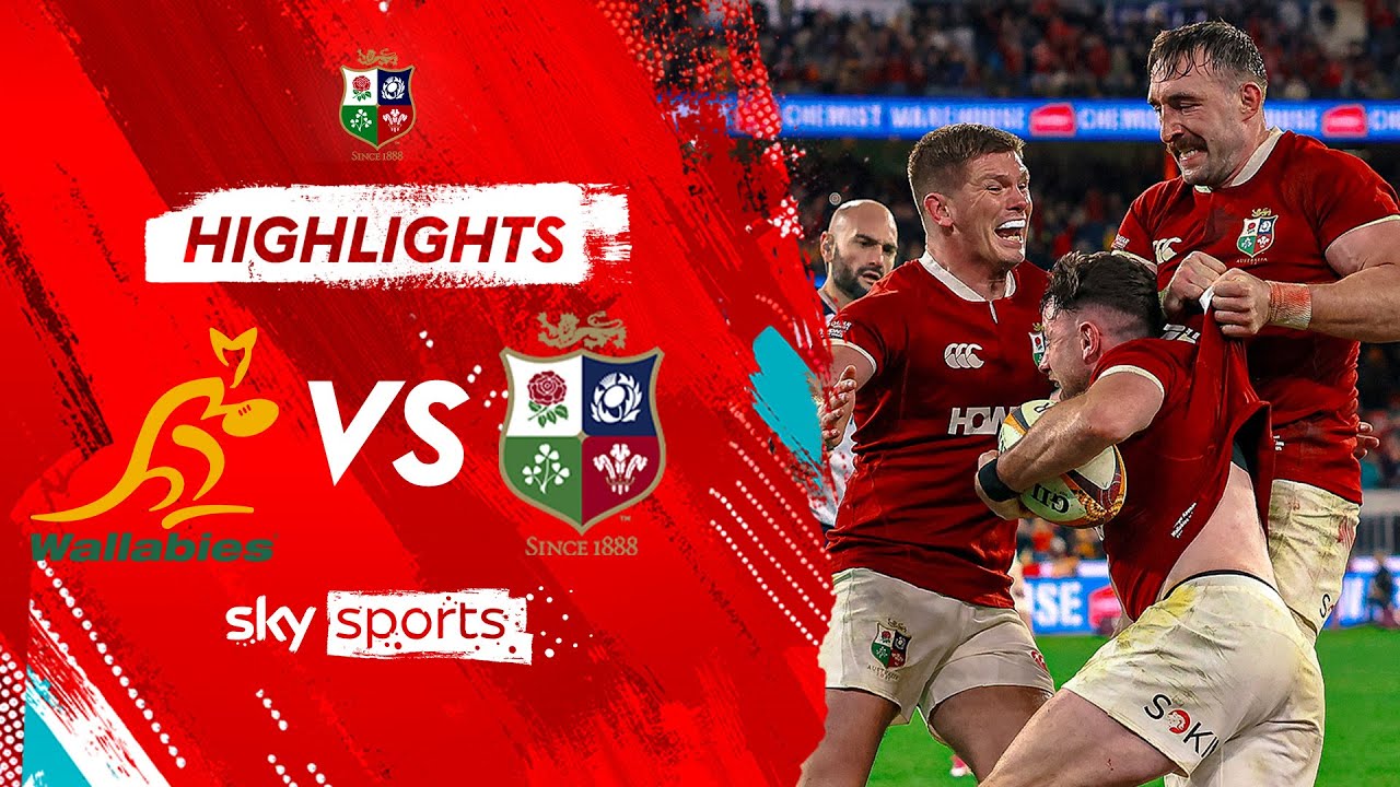 Australia vs British & Irish Lions 2nd Test Highlights 🦁