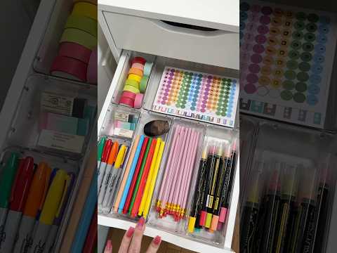 *asmr* art supplies organization 🎨🖼️ #asmr #satisfying #art #artsupplies #stationery #restock