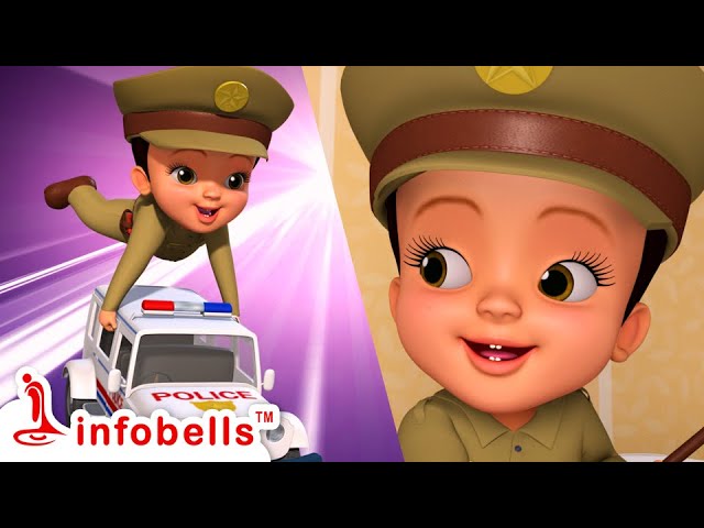 Police Chitti Pretend Play 🕵️‍♂️ | Fun Hindi Rhymes for Kids | Infobells