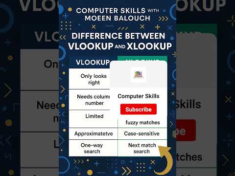 VLOOKUP vs XLOOKUP Explained | Excel Tips with Moeen Balouch