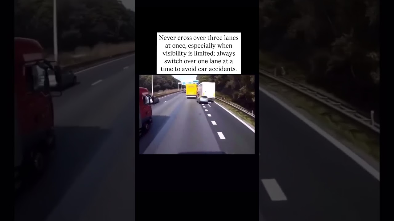 Avoid Crossing 3 Lanes 🚗 #shorts