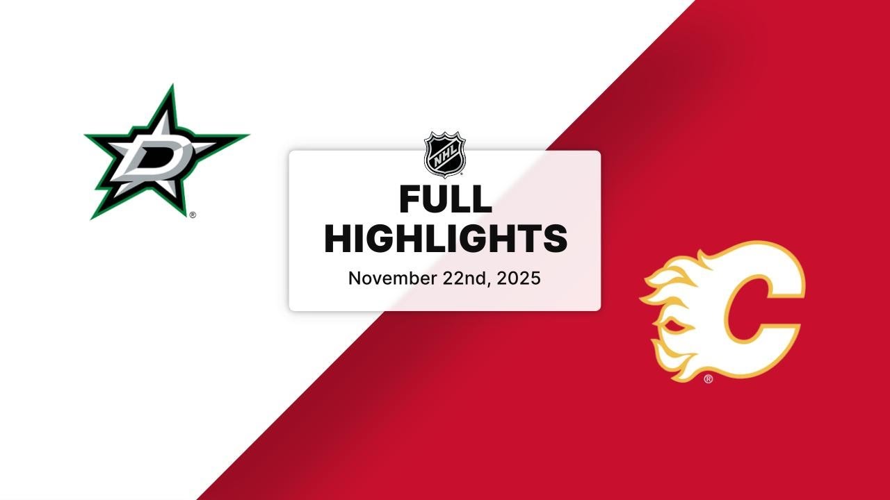Stars vs. Flames NHL Highlights | Nov 22, 2025 🏒