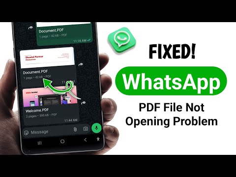 WhatsApp Can't Open PDF Files (Update 2025) | How to Fix WhatsApp PDF File Not Opening Problem