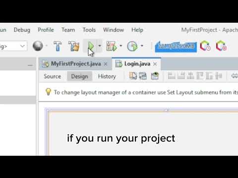 Run project problem #java #netbeans #problem #run