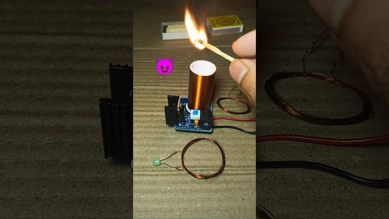 Watch This Amazing Mini Tesla Coil in Action! β‘ | DIY Electrical Project