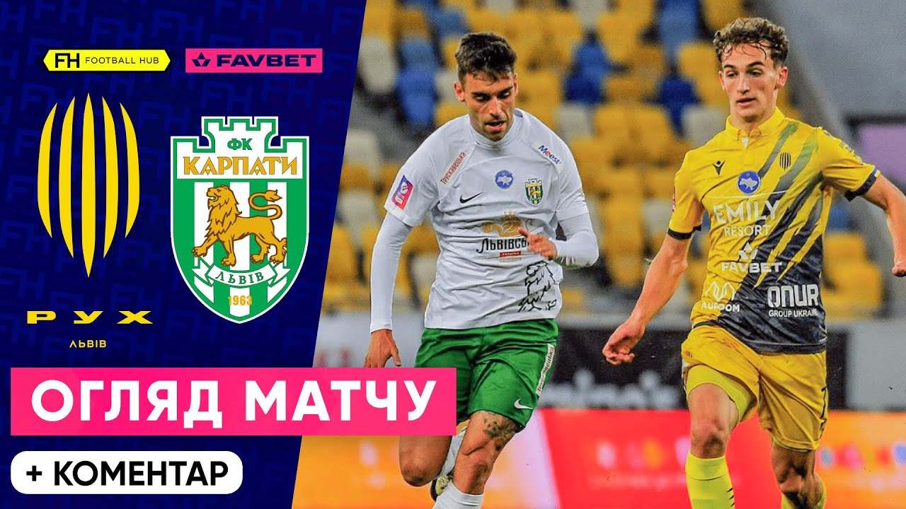Рух – Карпати: Львівське дербі, огляд матчу ⚽