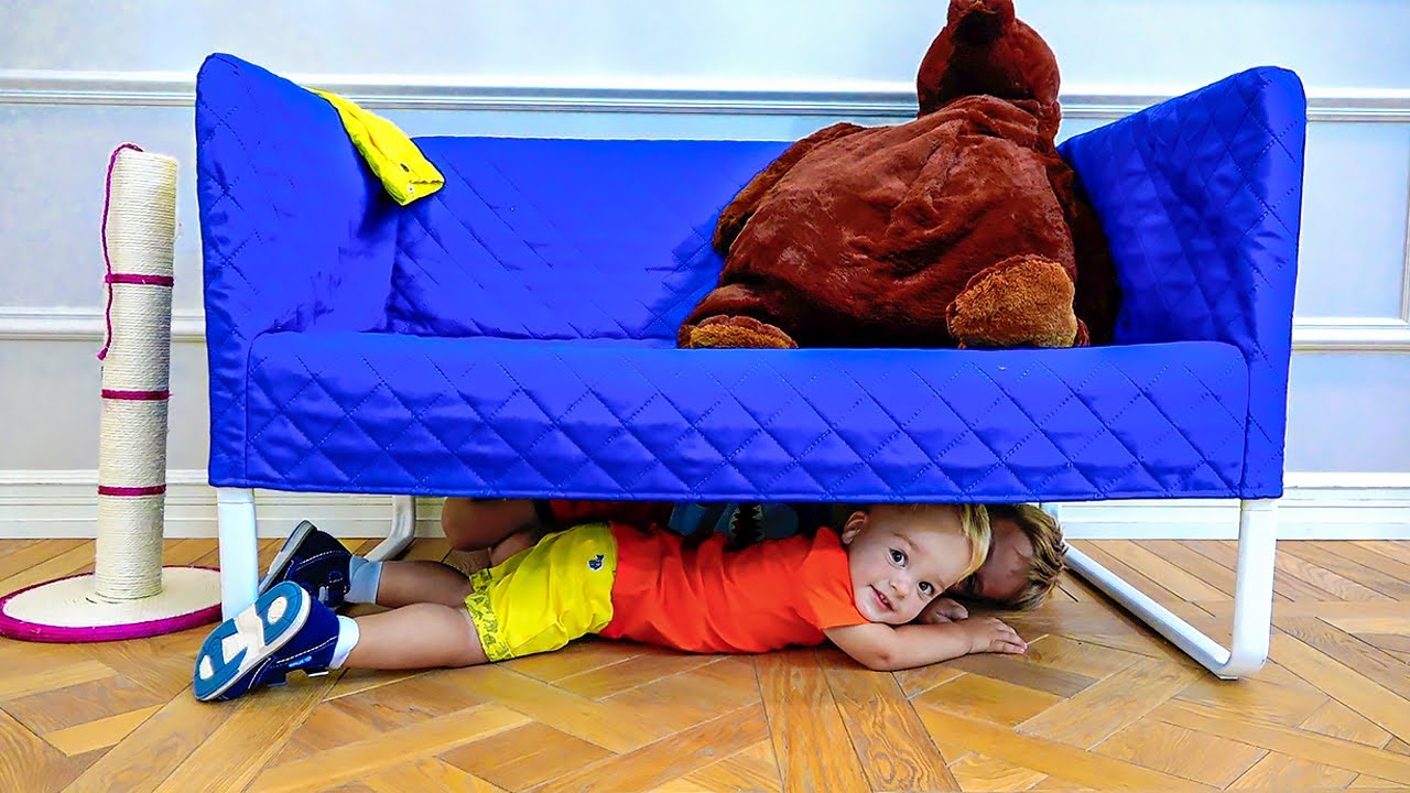 Влад и Никита прячутся с Крисом 🕵️♂️