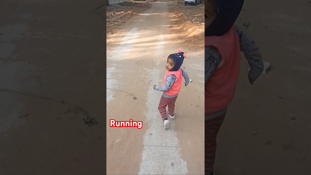 Adorable Baby Boy Running & Reacting on Road 🚶‍♂️