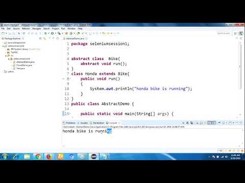 Java Abstraction with examples