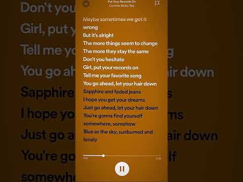 Put Your Records On -sped up- #recommended #youtubeshorts #spedup