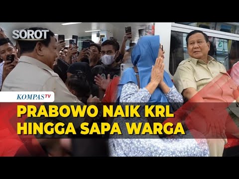 Momen Presiden Prabowo Sapa Warga hingga Naik KRL Baru dari Manggarai ke Tanah Abang
