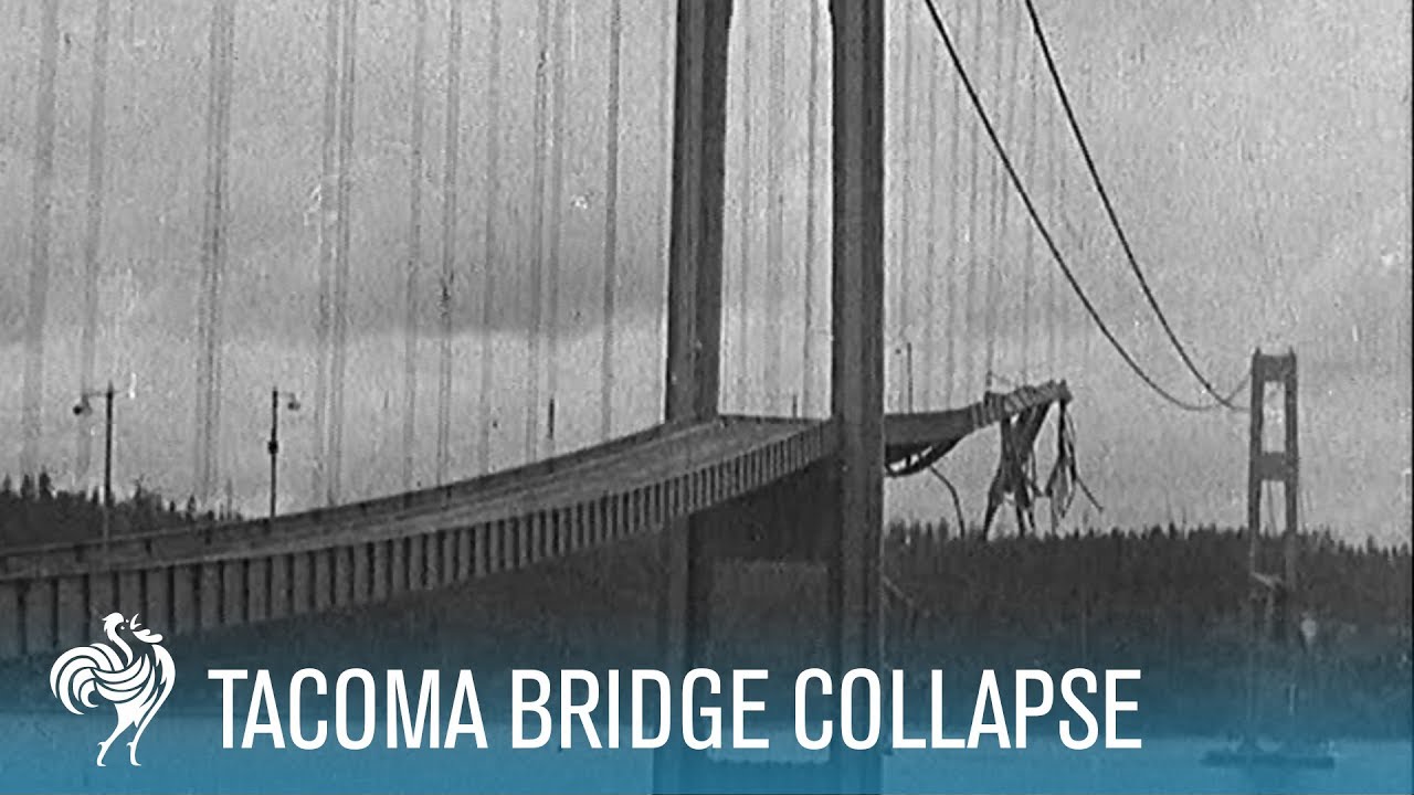 Tacoma Bridge Collapse: The Wobbliest in History (1940) | British Pathé
