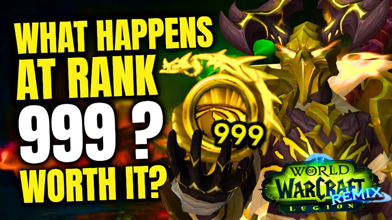 Rank 999 in Legion Remix: Secrets & Rewards Revealed