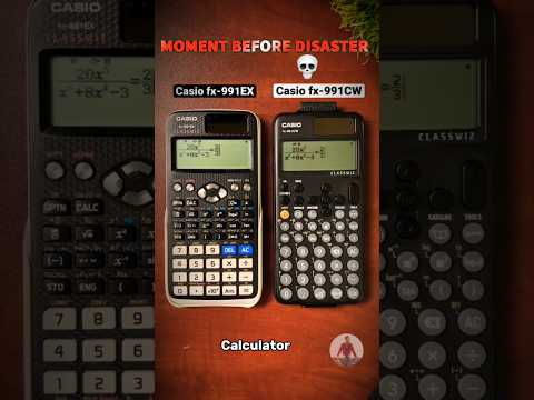 Casio fx 991 CW vs Fx991 EX speed test.Which one is faster | Clips Credit @KippapEducation