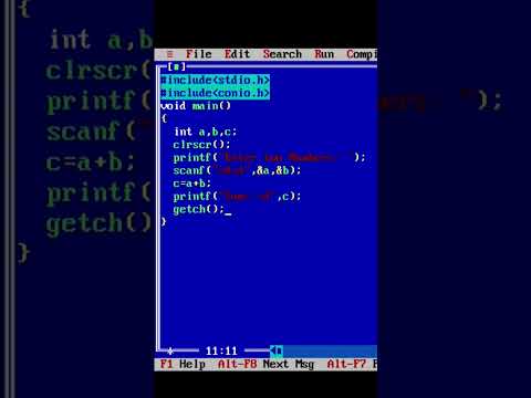 C Program to find sum of two numbers.