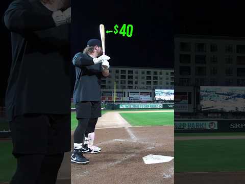 We bought the cheapest wood bat we could find… 🤯