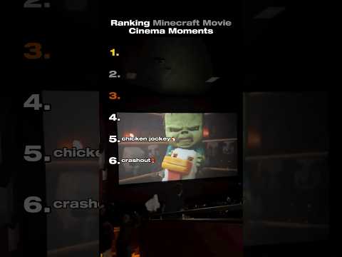 Ranking Minecraft Movie Cinema Moments