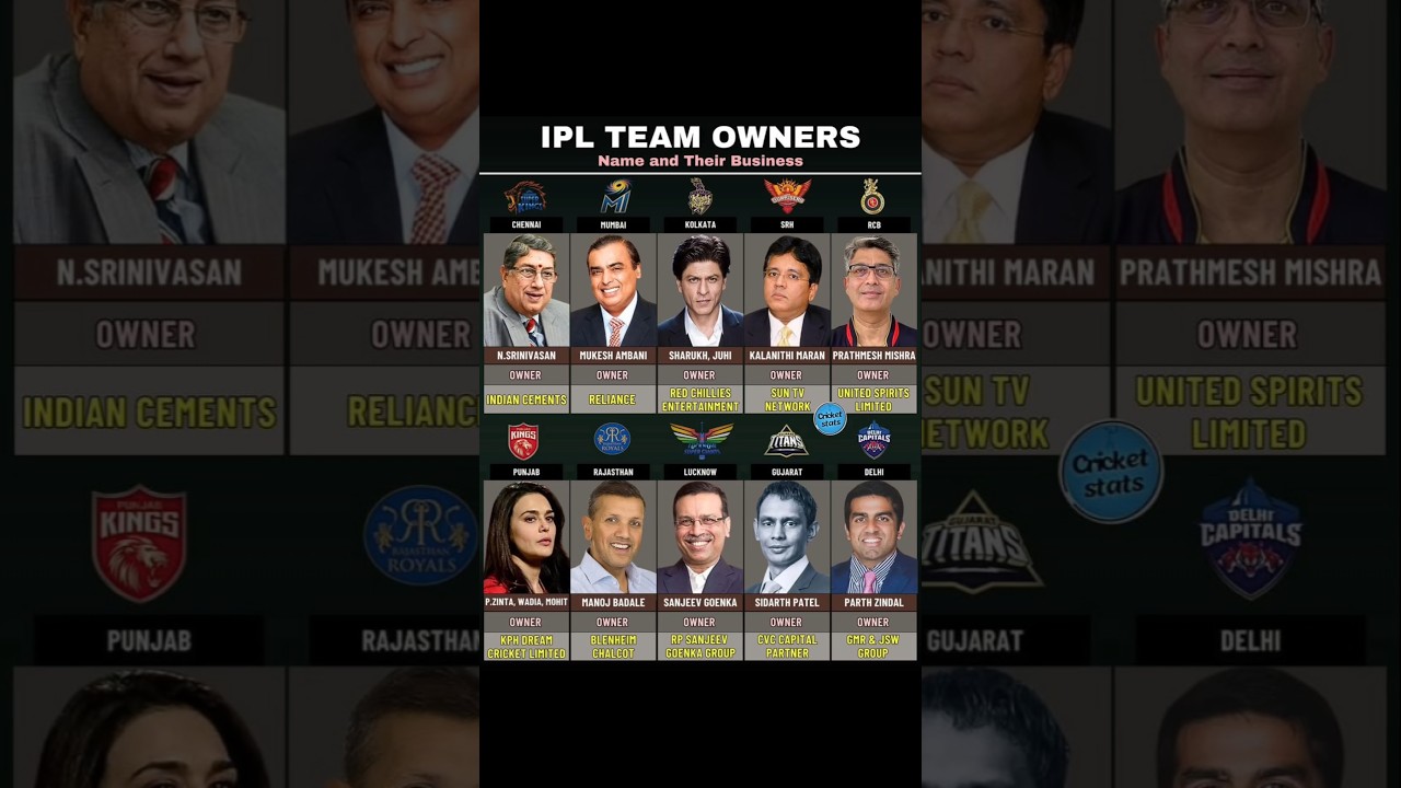 IPL Team Owner Insights 🔥