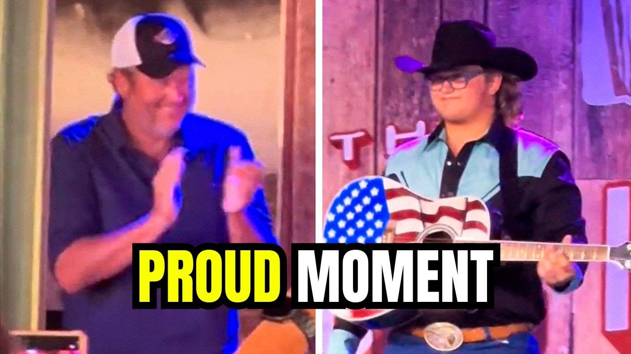 Blake Shelton Highlights Stepson Zuma on Stage 🎤