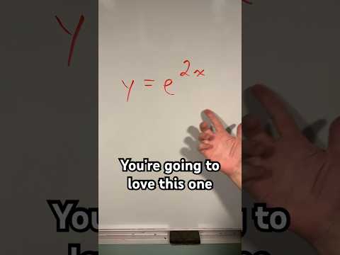 Is the derivative of e^2x this simple? #shorts