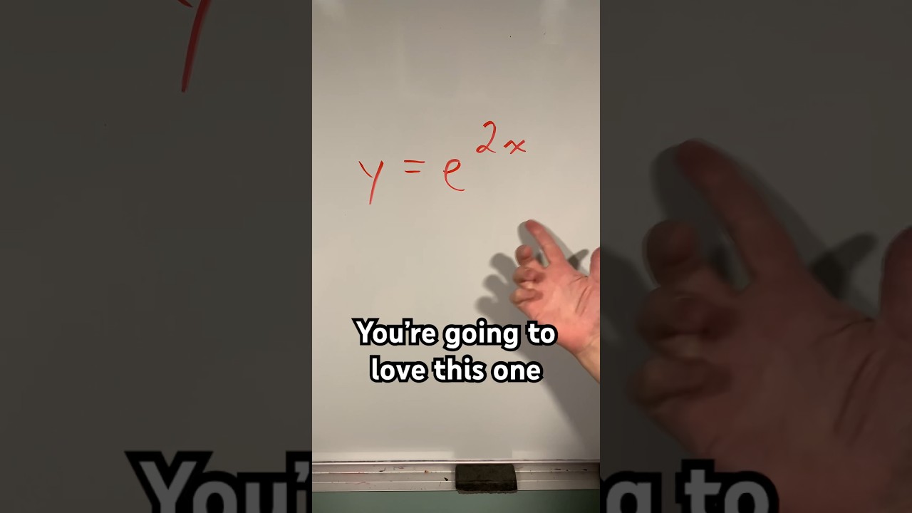 Quick & Easy Way to Derive e²ˣ 📈 #Shorts