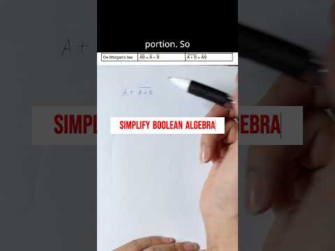 [part 1] Simplify Boolean Algebra #olevel #computing #olevelexam #booleanalgebra