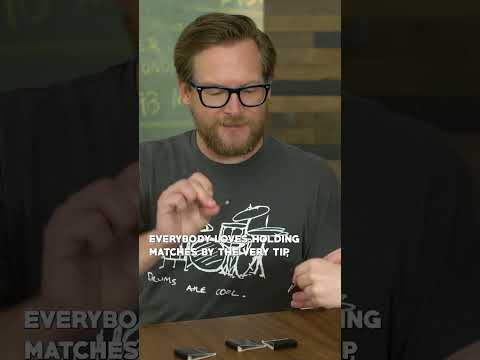 The correct way to light a match