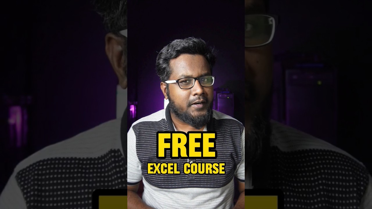 Free Excel Course with Certificates π