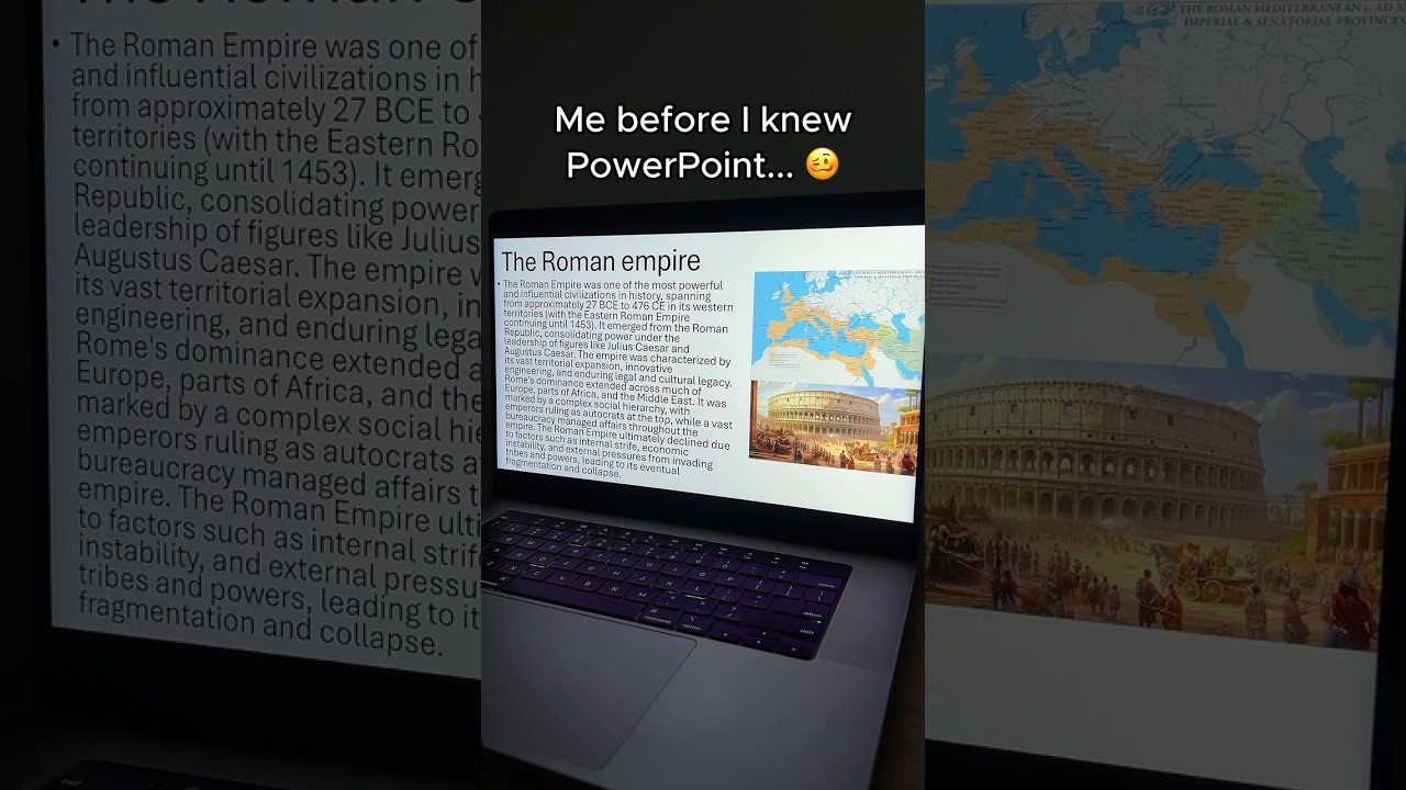 PowerPoint Before and After ✨ #PowerPoint #Presentation #Students