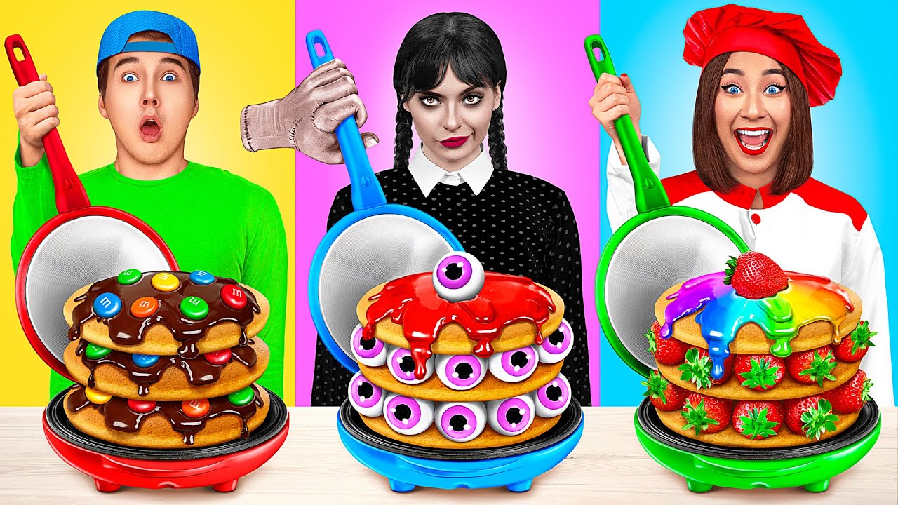 Wednesday vs Grandma Cooking Challenge | Kitchen War by Trend DO Challenge