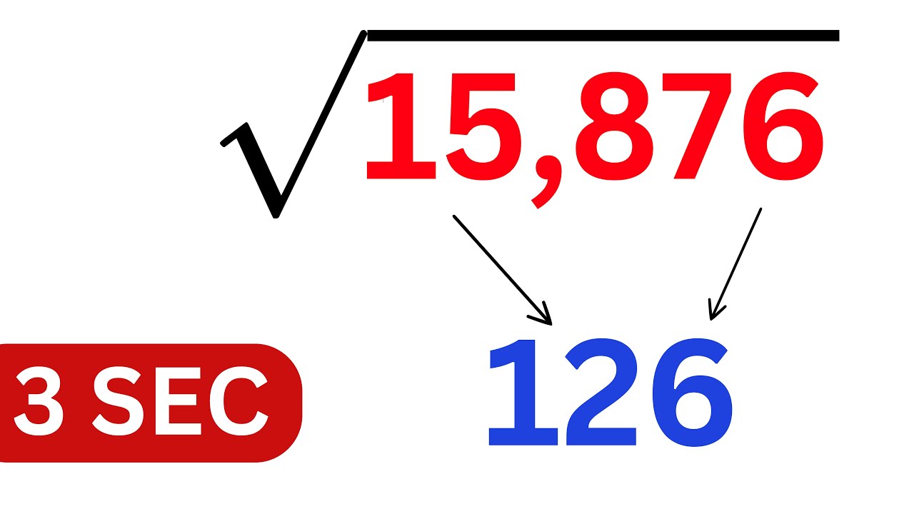 Master Square Roots in Just 3 Seconds! 🧮 Amazing Math Trick