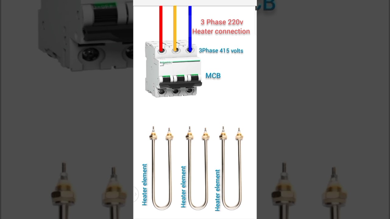 3-Phase 220V Heater Connection Guide 🔧