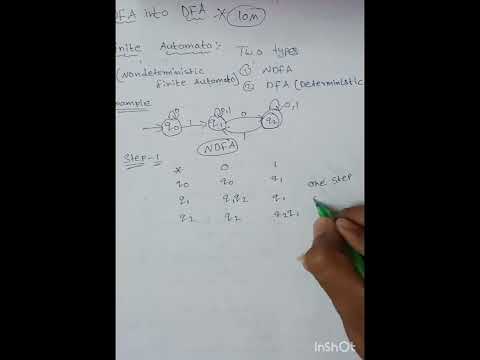 conversion of  NFA to DFA example in Telugu # phani clarifies #