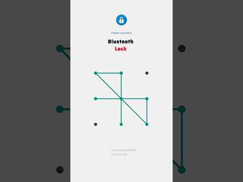How To Make Bluetooth Pattern Lock In Android | #techvasi #shorts #patternlock