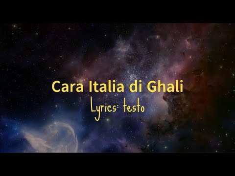 Ghali - Cara Italia (Lyrics/testo)