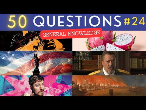 The General Knowledge Quiz #24 ¦ 50 Trivia Questions - Pub Quiz