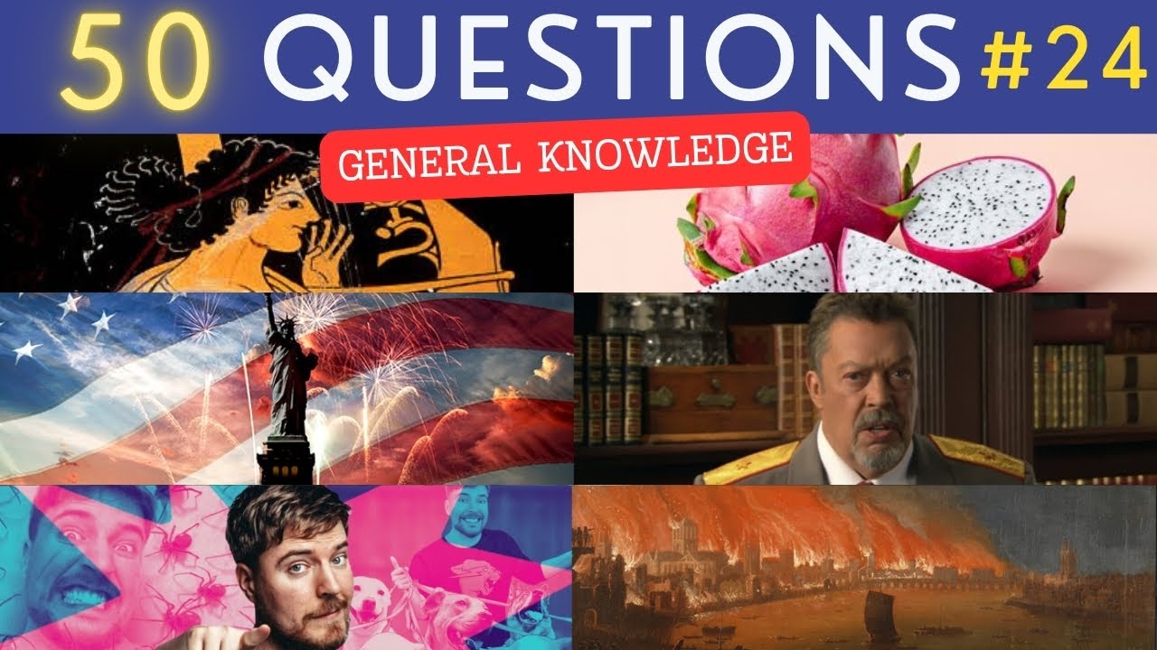 The General Knowledge Quiz #24 | 50 Trivia Questions for Pub Quiz Enthusiasts