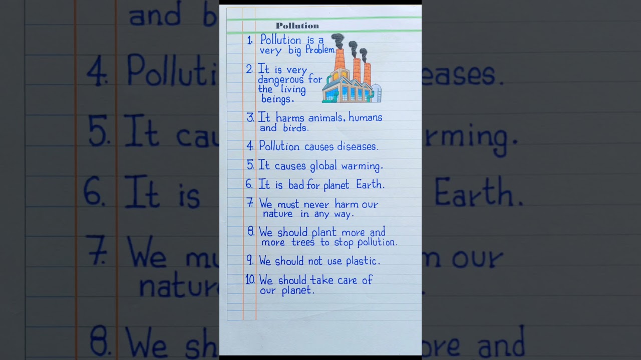 Essay on Pollution in english | Pollution par essay | Pollution essay in english | Pollution essay