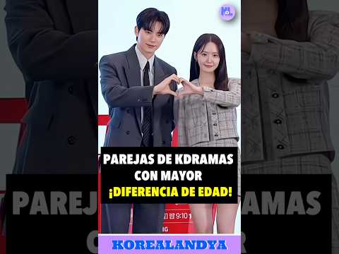 PAREJAS DE K-DRAMA CON LA MAYOR DIFERENCIA DE EDAD ✨ #kdramas #doramas #shorts #leechaemin #netflix