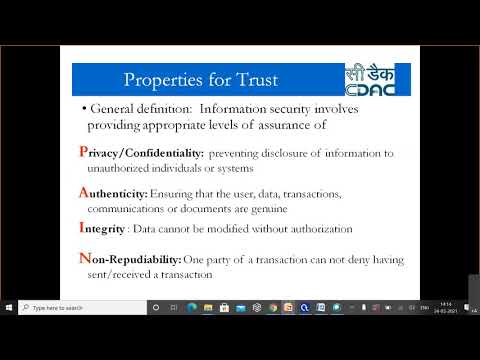 Introduction to Cryptography, Trust propertites, Ciphers, Symmetric, Asymmetric Key Cryptography