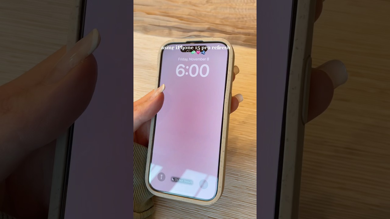 ASMR iPhone 15 Pro Refresh & Reset 🧼