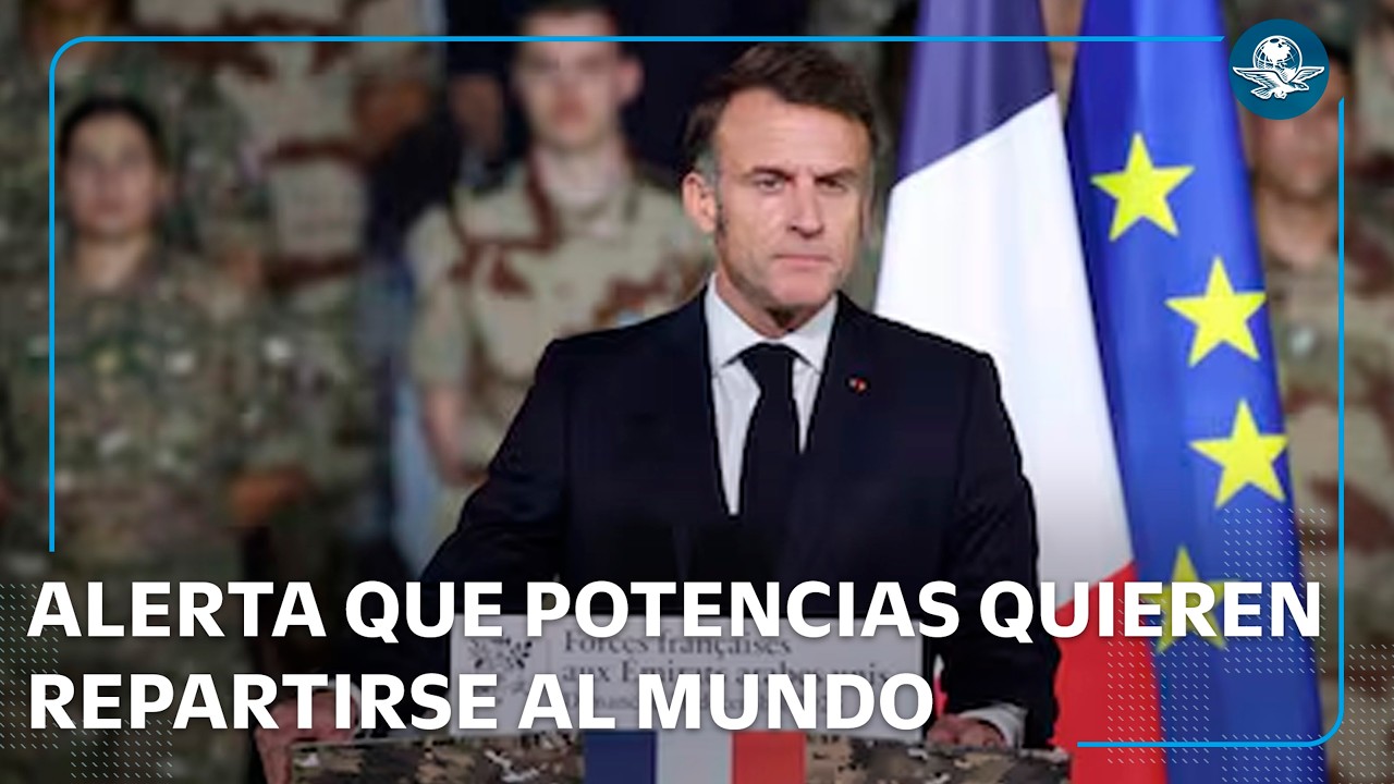 Potencias en conflicto y EU se distancia, dice Macron 🌍
