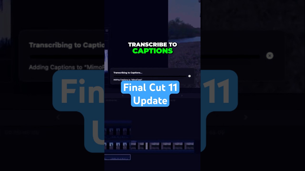 Enable Auto Captions in Final Cut Pro 11 π₯