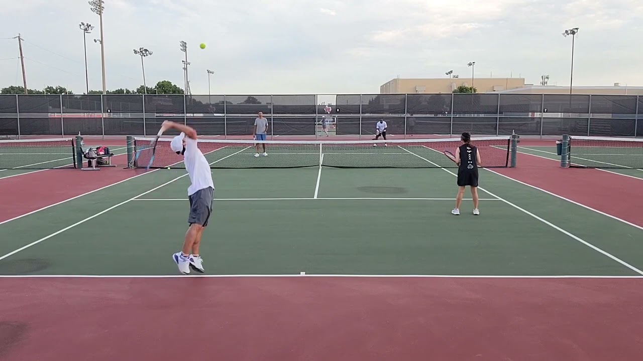 Epic Tennis Doubles Match with My Wife! 🎾 | Unbelievable First Serve Percentage