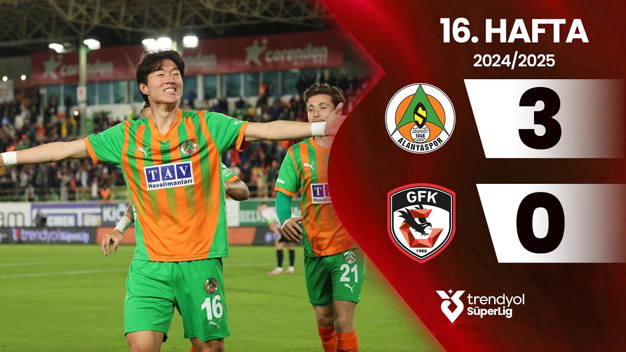Alanyaspor Dominates Gaziantep FK 3-0 in Süper Lig Match ⚽